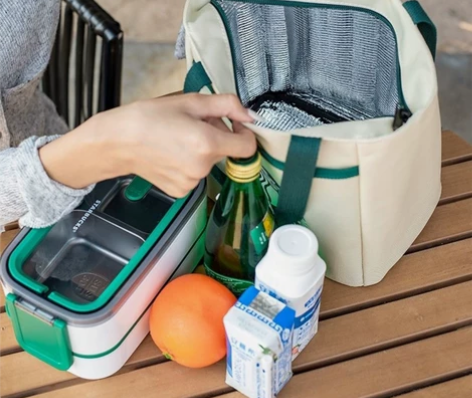 新款保温饭盒袋加厚牛津布便当包女外出防水手...