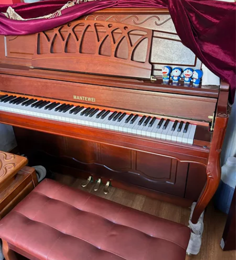 全新一手钢琴，曼特威钢琴哑光琴，带缓降，英国皇室专用MT12...