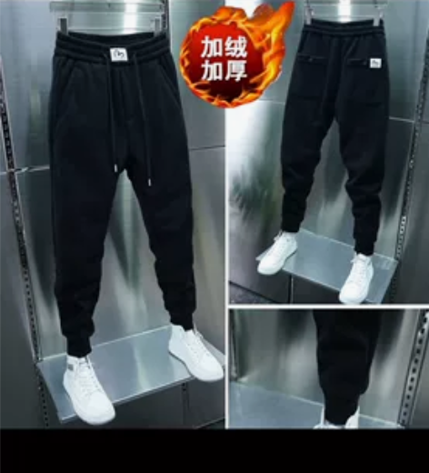 卫裤男士百搭束脚休闲运动裤2024秋冬新款...