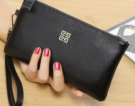 牛皮手拿包女包真皮软皮2022新款时尚潮百...