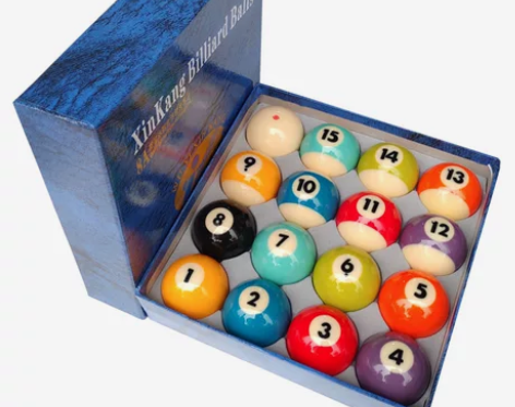 台球杆 黑八水晶台球子美式十六彩中式八球一...