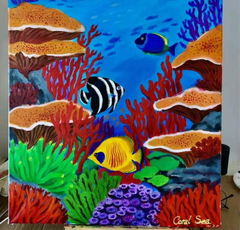 各种荧光海水画,人物肖像画定制,需要私聊 ...