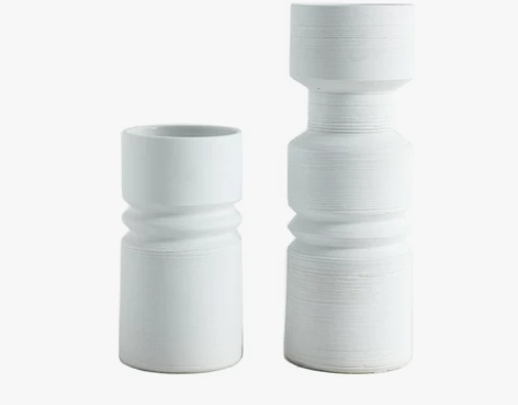 花器摆件样板间客厅茶几餐桌白色花瓶装饰