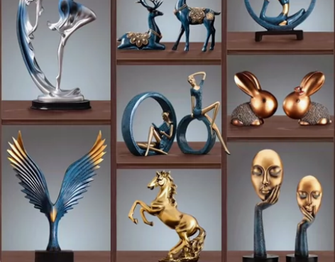 现代简约装饰品摆件家居客厅酒柜桌面摆件创意...