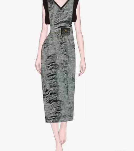 服装设计效果图～款式图～图案设计～T恤代画...