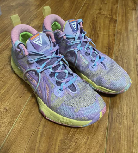 闪击8夏季版马卡龙紫配色45码，穿着次数不...