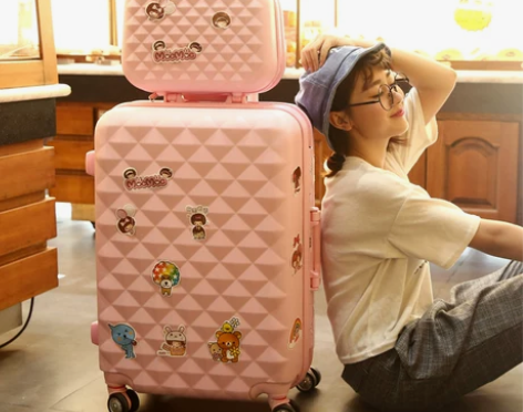 北爱棱格旅行箱包拉杆箱万向轮行李箱子母箱密...