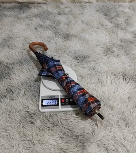 日本购入，仅一把，格纹花边二折大伞面晴雨伞...