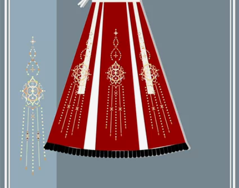 馥瑰原创汉服【如玥】秋冬晋制襦裙重工刺绣齐...