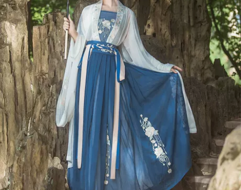 ?桔屿正品原创汉服女解语对襟齐腰襦裙重工刺...