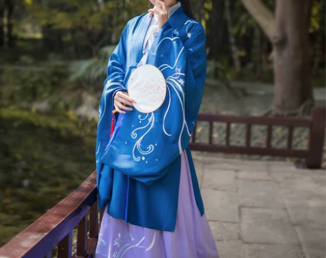 如梦霓裳汉服女装披风[藻兰香]四兰花兰草刺...