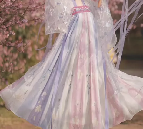 【樱洛】茗月萱齐胸襦裙套装汉服女刺绣正品春...