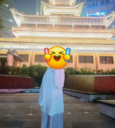 九曲阑珊原创汉服女芷蝶明制立领长袄刺绣云肩...