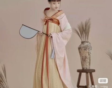 七月夕 粉黛 原创早秋新款南北朝窄臂大袖襦...