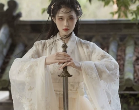 夕洛茜汉服女新款正品原创中国风交领襦裙古装...