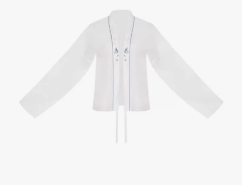 七月夕 极乐长生 绣花吊带对襟短衫汉元素松...