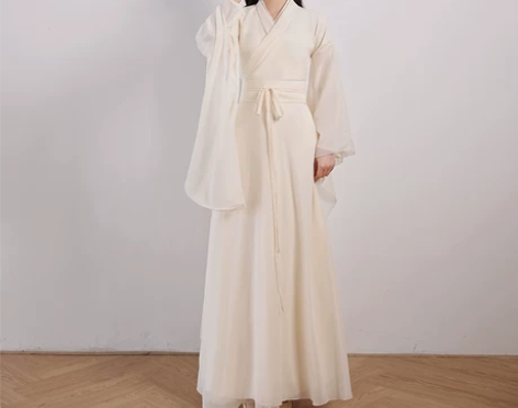 ?【上新价】宋制汉服女白色仙裙飘逸古装古风...