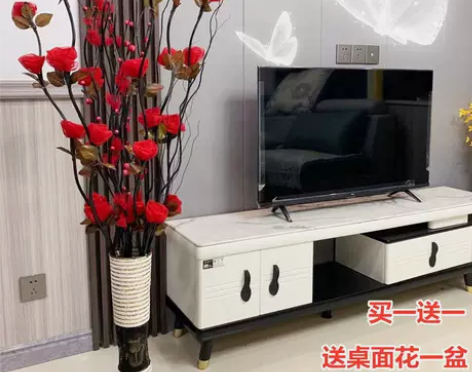 仿真花客厅摆件落地假花装饰花干花花束插花玫...