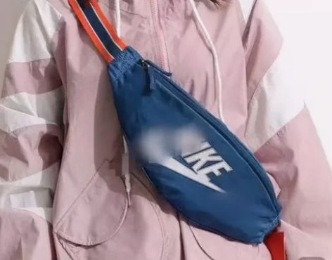 耐克潮牌斜挎运动健身腰包，男女都可以用，印...