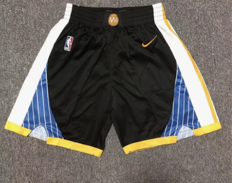 勇士队篮球裤 复古刺绣网眼篮球短裤 五分裤...
