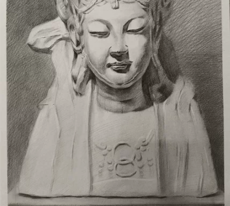 代画素描（静物头像石膏像） 彩铅（人物 动...