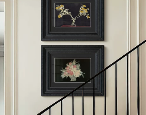 常玉瓶菊法式小众艺术中古风客厅装饰画奶油复...