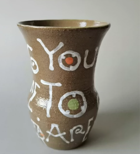 全新景德镇陶艺作家纯手工花器 纯手工作坯绘...