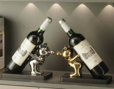 新款简约红酒架玄关网红酒柜装饰品摆件餐边柜...