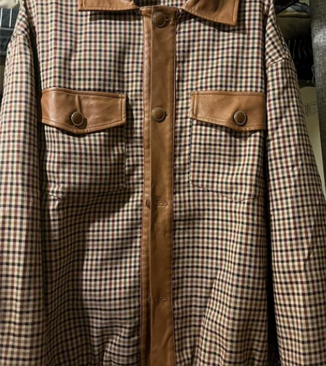 复古美式外套慵懒风千鸟格夹克棒球服上衣，全...