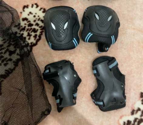 男女轮滑护膝护肘护腕6件套装 成人儿童滑冰...