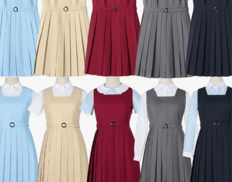 包邮制服背心裙连衣裙女裙吊带裙学生裙日韩长...