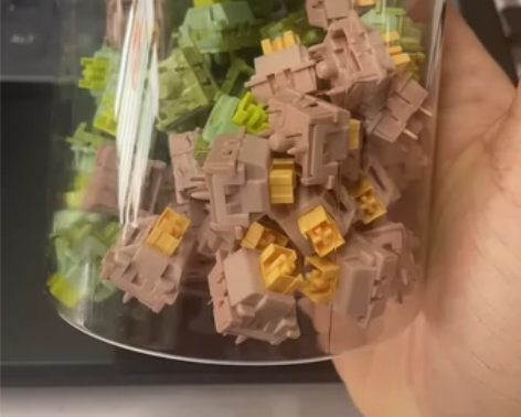 高特机械键盘轴体 水蜜桃v2五十颗 青柠v...