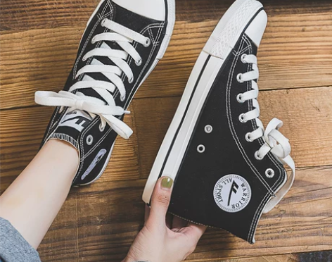 回力女鞋2023四季薄款高帮帆布鞋女潮鞋潮...