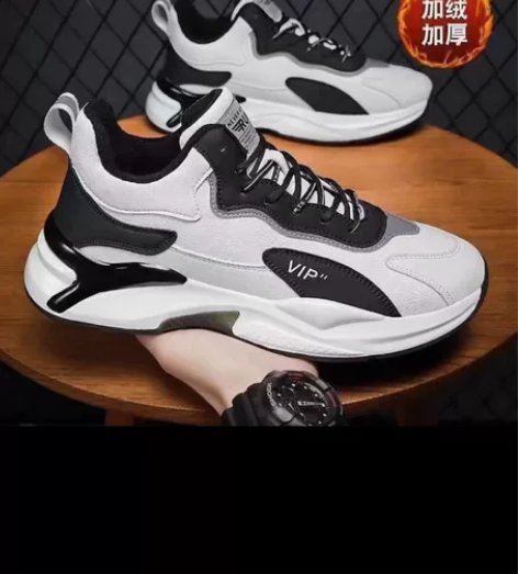 全新特价  加绒鸿星尔克同款男鞋2023新...