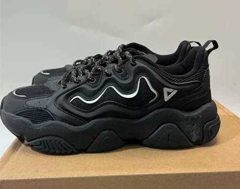 全新匹克老爹款男鞋  冬季新款厚网复古休闲...