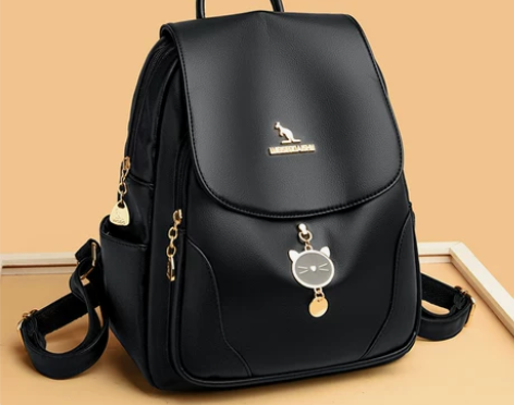 品牌真皮背包女士双肩包2023新款潮百搭大...