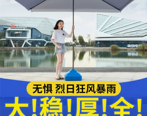太阳伞遮阳伞大雨伞商用大号庭院伞户外大型防...