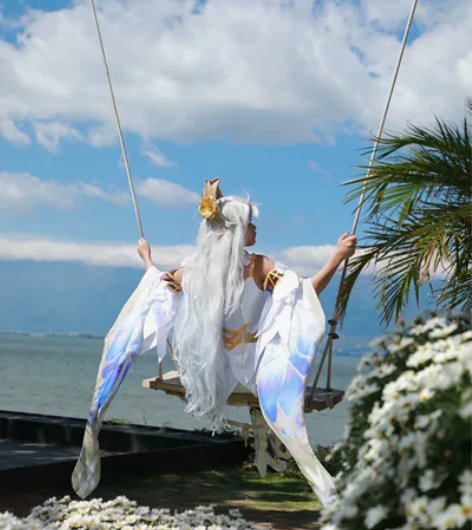 貂蝉金色仲夏夜cos，m码旧版衣＋新旧版配...