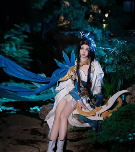 王者荣耀虞姬云霓雀翎cos 除道具大全套 ...