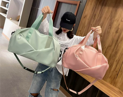 冰芬健身包瑜伽运动包女干湿分离收纳训练包大...