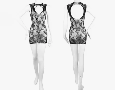 霏慕情趣内衣女装复古提花镂空露背网眼提花性...