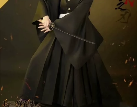 三分，鬼灭之刃无一朗cos服，可刀可租 游...