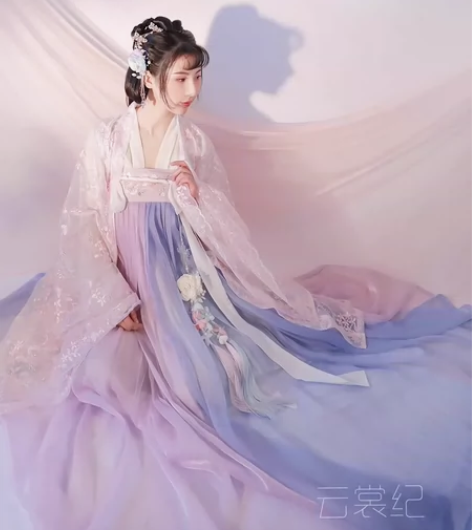 东月棠原创汉服齐腰齐胸裙大袖衫宋制超仙气春...