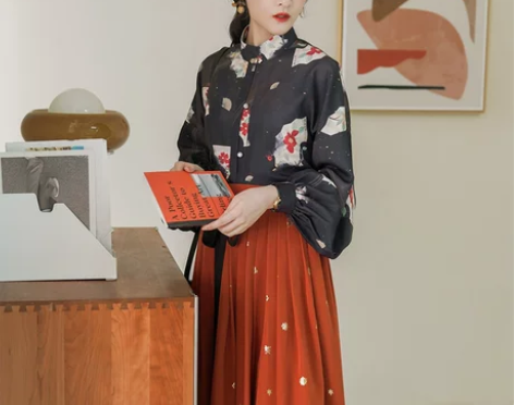 徐娇织羽集【新年花束】秋季汉元素改良明制竖...