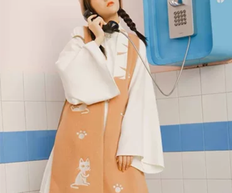 徐娇织羽集[有猫饼]竖领斜襟上衣 xs，吊...