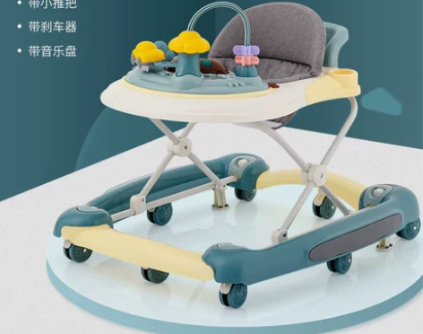 婴儿学步车防o型腿多功能防侧翻宝宝步行可坐...