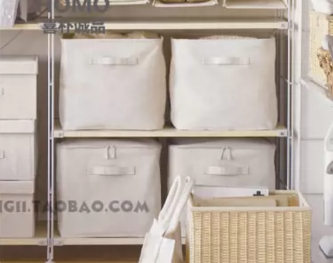 简约日式棉麻帆布衣柜衣物收纳盒