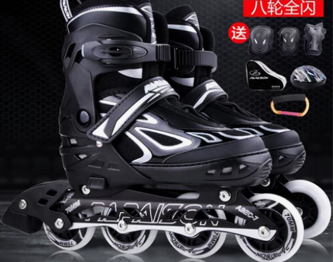 小状元溜冰鞋成人旱冰轮滑鞋儿童全套装直排轮...