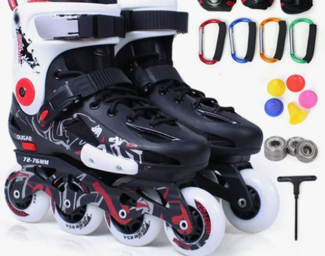 美洲狮成人溜冰鞋正品成年平花鞋专业花式鞋成...