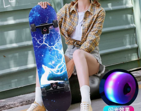 弘鹰四轮滑板成人女生初学者 儿童青少年男孩...